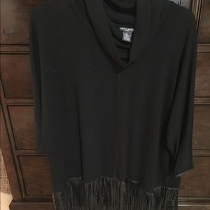 Chelsea and Theodore fringed sweater
